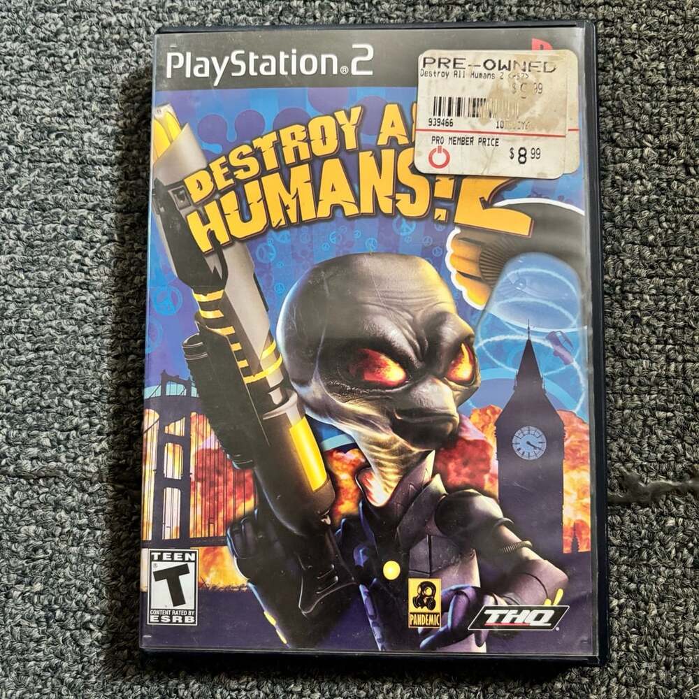 THQ Destroy All Humans! 2 PlayStation 2 PS2 Video Game Complete